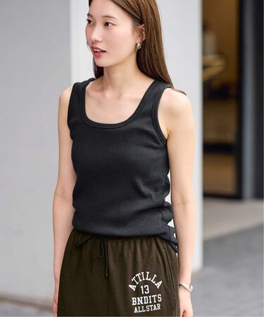 OUT OF FRAMe SWErib squareタンクトップ