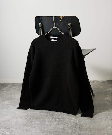 YAK / ヤク アルパカ ブレンド タック ニット