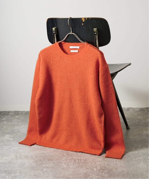 YAK / ヤク アルパカ ブレンド タック ニット