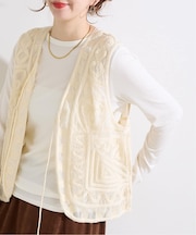 《追加5》手洗い可 / メッシュ刺繍ベスト