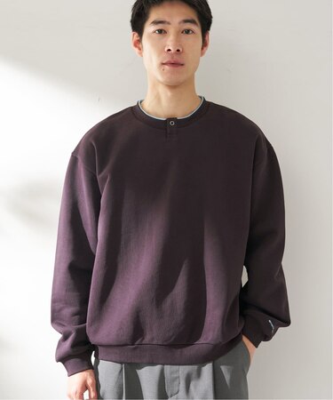 ANTS & ELEPHANTS / アンツアンドエレファンツ フェイクヘンリーカラースウェット