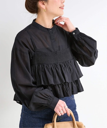 《追加2》《2点セット》ウォッシャブル / フリルキャミソールレイヤードブラウス