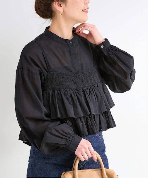 《追加2》《2点セット》ウォッシャブル / フリルキャミソールレイヤードブラウス