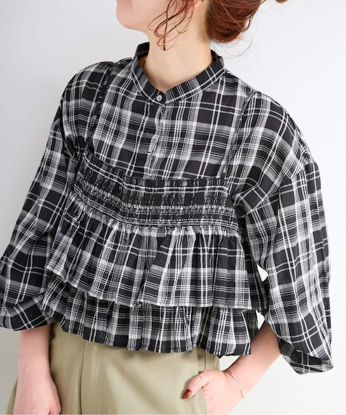 《追加2》《2点セット》ウォッシャブル / フリルキャミソールレイヤードブラウス