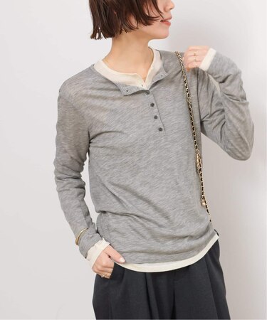 ウールミックスヘンリープルオーバー