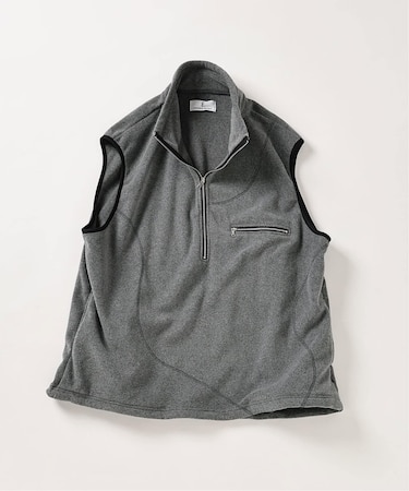 E. TanC(タンク) POLARTEC HALF ZIP SEAMED ベスト