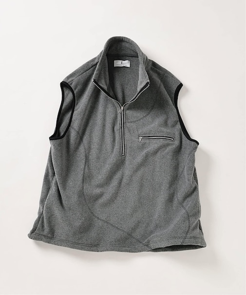 E. TanC(タンク) POLARTEC HALF ZIP SEAMED ベスト