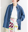 ウォッシャブル / DU JOUR / デュ ジュール LONG-POINT JEAN SHIRT