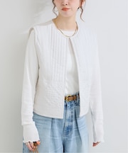 キルティング刺繍ベスト