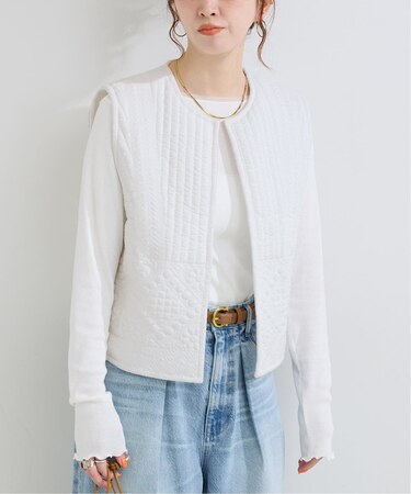 キルティング刺繍ベスト