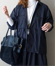 【SOIL】 POPLIN DOT POCKET SHIRT