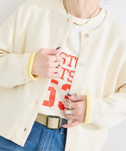 手洗い可 / 配色ニットカーディガン