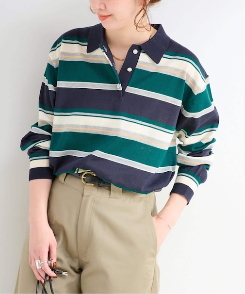 手洗い可 / マルチボーダーハイゲージプルオーバー