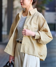 ウォッシャブル / 襟付きシャツブルゾン