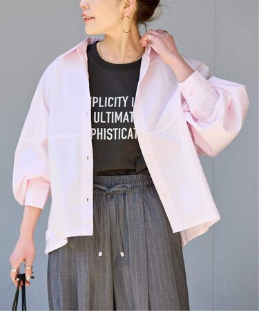 ウォッシャブル / 襟付きシャツブルゾン