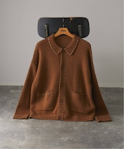 ハンド ステッチ ブラッシュド カーディガン