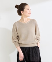 手洗い可 / ペーパー混ドルマンプルオーバー