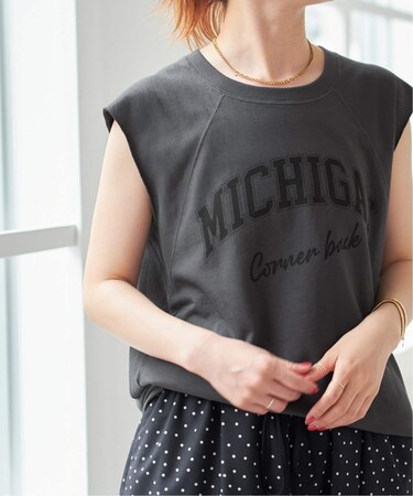 ミニ裏毛ロゴノースリーブプルオーバー