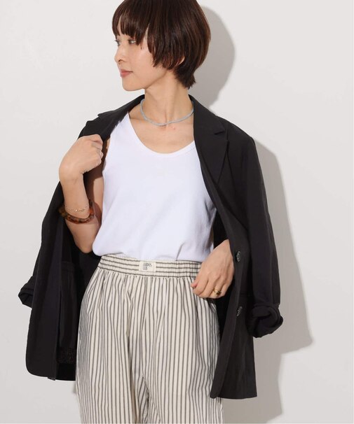 GOODIES CLUB 刺繍リブタンクトップ