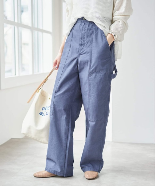 カラーペインターパンツ