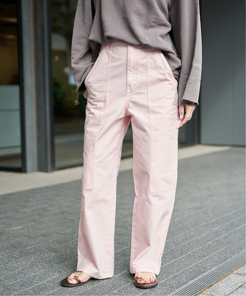 カラーペインターパンツ