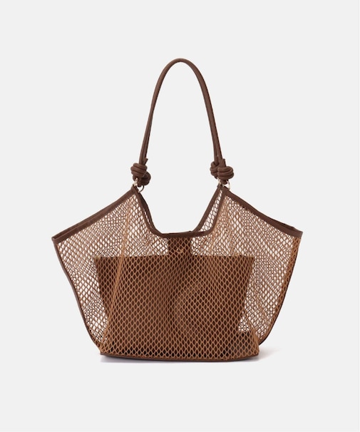 メッシュ編みトートバッグ