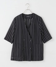 コットンボイルストライプH/Sジャケット