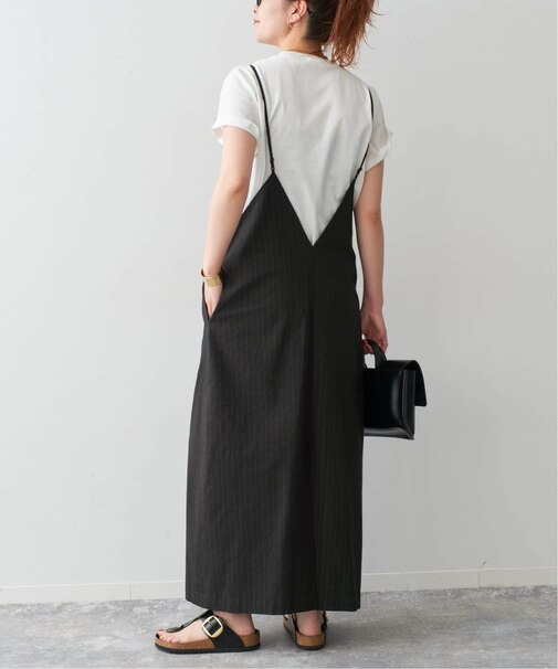 C/Lピンストライプキャミワンピース