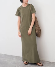 ドライツイストコットン天竺ワンピース