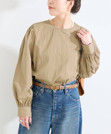 《追加》手洗い可 / ボリュームスリーブブラウス