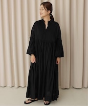 ピンタックボリュームワンピース