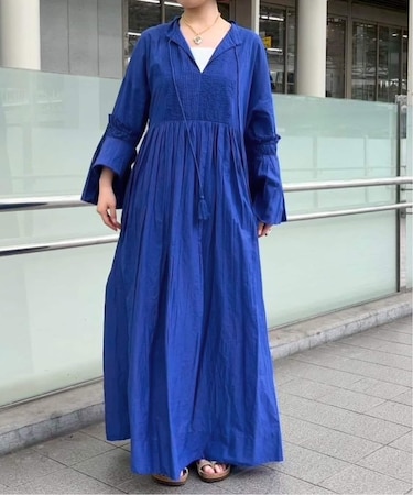 ピンタックボリュームワンピース