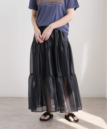 グロッシーカールマイヤーティアードスカート
