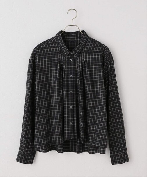 ギャザーレギュラーカラーブラウス