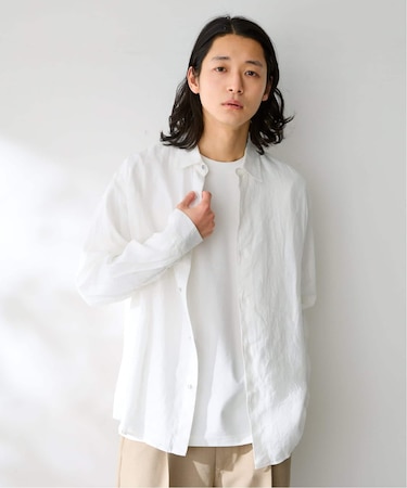 ヨーロッパリネン100% レギュラーカラーシャツ
