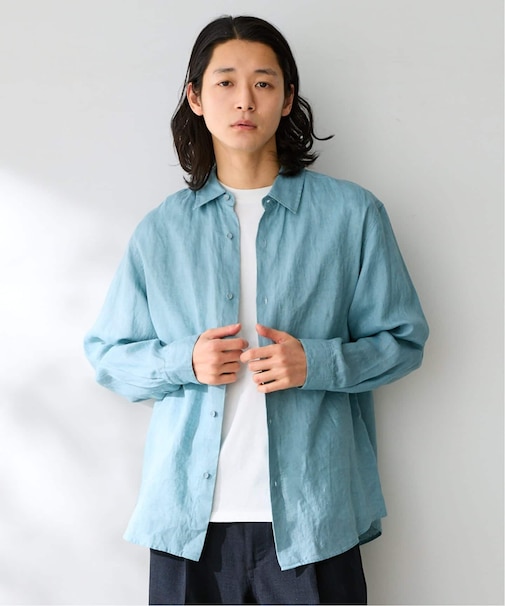 ヨーロッパリネン100% レギュラーカラーシャツ