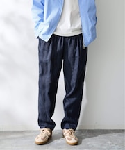 ヨーロッパリネン100% イージーパンツ