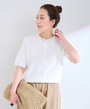 ウォッシャブル / 接触冷感 / ドットカーディガン