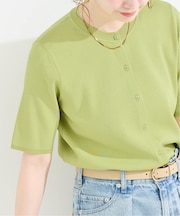 ウォッシャブル / 接触冷感 / ドットカーディガン