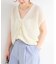 手洗い可 / FRENCH ICY LINEN 畦ベスト