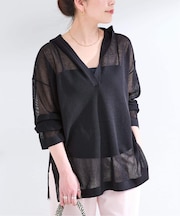 手洗い可 / フーディーフリガラニット