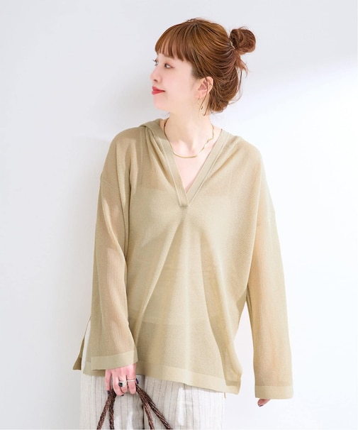 手洗い可 / フーディーフリガラニット