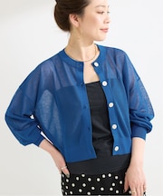 手洗い可 / シアークルーカーディガン