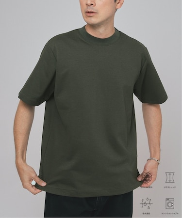 ”吸水速乾&イージーケア” 36ゲージ ツイリー ドライ クルーネック Tシャツ