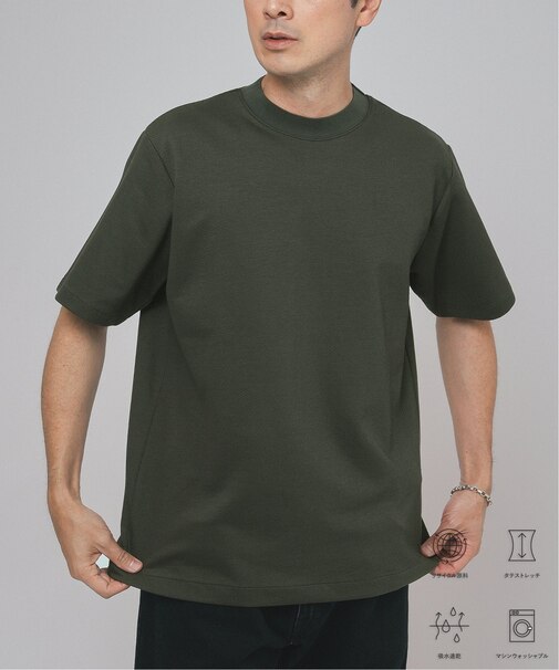”吸水速乾&イージーケア” 36ゲージ ツイリー ドライ クルーネック Tシャツ
