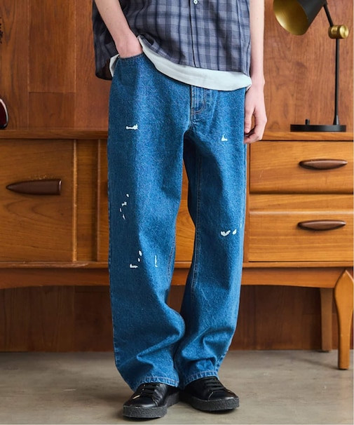 OSKR / オーエスケーアール ex 12oz Painted Tapered Denim Pants
