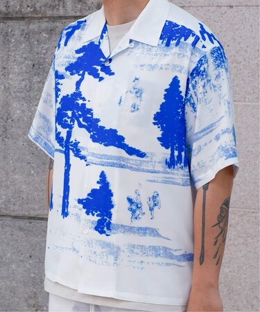 【Poggy × Paris Saint-Germain】PSG PLJ KEMARI ALOHA SHIRT