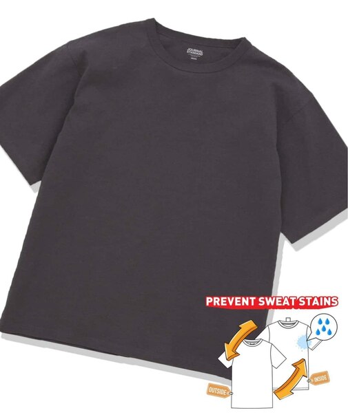 US コットン 14S 汗染み 防止 無地Tシャツ