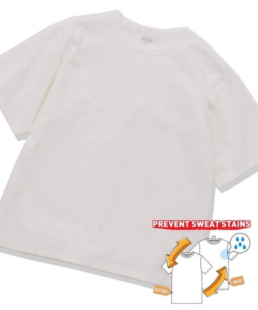 US コットン 14S 汗染み 防止 無地Tシャツ
