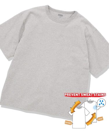 US コットン 14S 汗染み 防止 無地Tシャツ